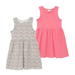 YAMP - Vestido Niña Pack X2 Algodón