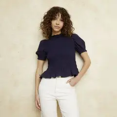 BASEMENT - Blusa Manga Corta Mujer