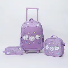 YAMP - Pack Mochila + Lonchera + Cartuchera Niña Niño