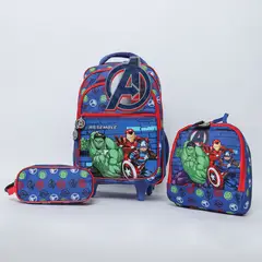 AVENGERS - Mochila de Ruedas Niño Pack X3