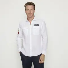 LA MARTINA - Camisa 100% Lino Casual Hombre