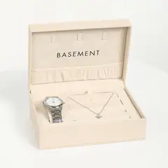 BASEMENT - Set Joyero Con Reloj Y Joya Mujer