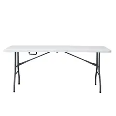 SCOOP - Mesa Plegable Rectangular 180 Cm Blanco