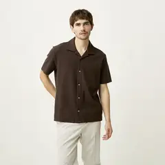 BASEMENT - Camisa Casual Slim Fit Hombre