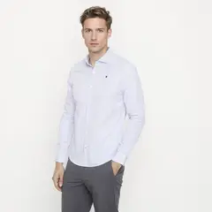 WOLF&HANK - Camisa 100% Algodón Slim Fit Hombre