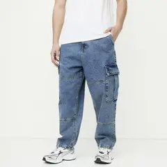 BEARCLIFF - JEANS JUV HOMBR JDBG CARGO BLACK 46/36/36