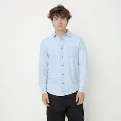 BEARCLIFF - Camisa 100% Algodón Regular Fit Hombre