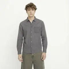 BEARCLIFF - Camisa 100% Algodón Regular Fit Hombre