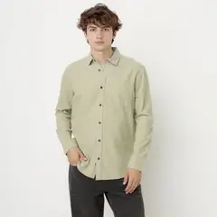 BEARCLIFF - Camisa 100% Algodón Regular Fit Hombre