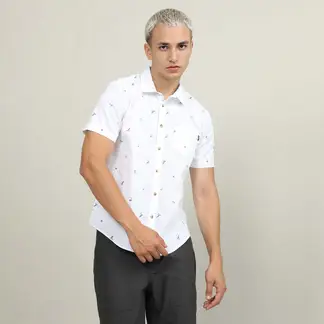 DOO AUSTRALIA - Camisa 100% Algodón Regular Fit Hombre