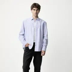 BASEMENT - Camisa Manga Larga Hombre
