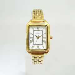 BASEMENT - Reloj Mujer Dorado + Estuche