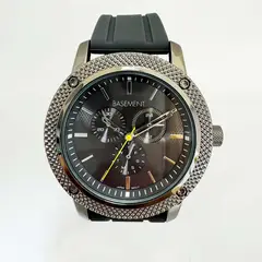 BASEMENT - Reloj Resina Hombre Gris + Estuche