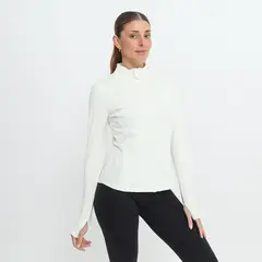 DIADORA - Polera Half Zipper Deportiva Mujer