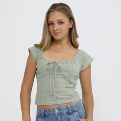 AMERICAN ABBEY - Polo Manga Corta Mujer