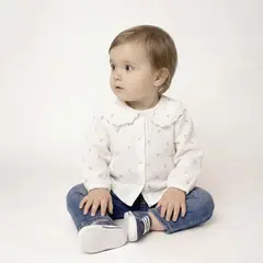 YAMP - Blusa Bebé Niña Manga Larga Algodón