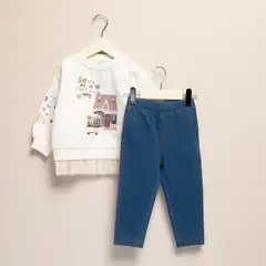 YAMP - Conjunto Bebé Niña 2 Pzas Algodón