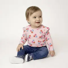 YAMP - Polo Bebé Niña Manga Larga Algodón