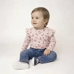 YAMP - Polo Bebé Niña Manga Larga Algodón