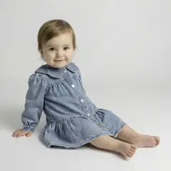 YAMP - Vestido Bebé Niña Algodón