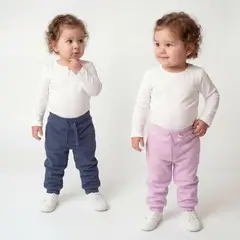 YAMP - Pantalón Bebé Niña Pack X2 Polar