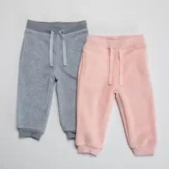 YAMP - Pantalón Bebé Niña Pack X2 Polar