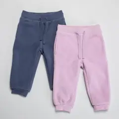 YAMP - Pantalón Bebé Niña Pack X2 Polar