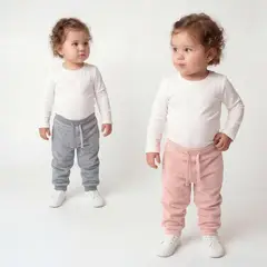 YAMP - Pantalón Bebé Niña Pack X2 Polar