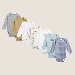 YAMP - Body Bebé Niño Pack X7 Algodón