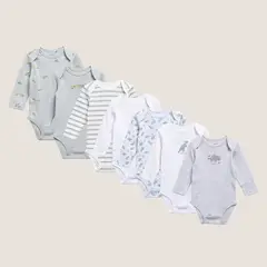 YAMP - Body Bebé Niño Pack X7 Algodón