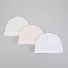 YAMP - Gorro Bebé Niña Pack X3 Algodón