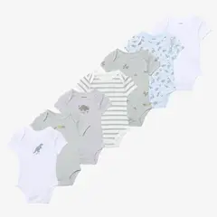 YAMP - Body Bebé Niño Pack X7 Algodón