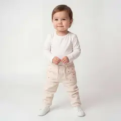 YAMP - Pantalón Bebé Niña Algodón