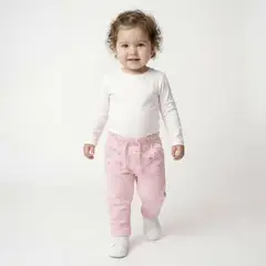 YAMP - Pantalón Bebé Niña Algodón
