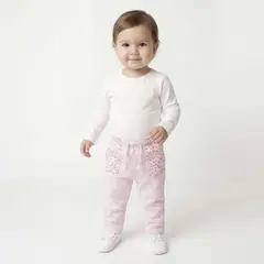 YAMP - Pantalón Bebé Niña Algodón