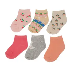 YAMP - Media Bebe Niña Pack X6 Algodón