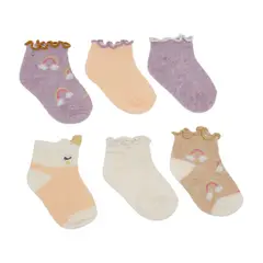 YAMP - Media Bebe Niña Pack X6 Algodón