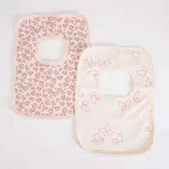 YAMP - Babero Bebé Niña Pack X2 Algodón