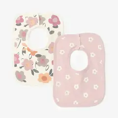 YAMP - Babero Bebé Niña Pack X2 Algodón