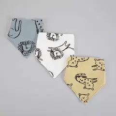 YAMP - Babero Bebé Niña Pack X3 Algodón