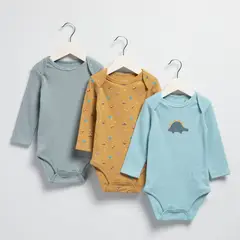 YAMP - Body Bebé Niño Pack X3 Algodón