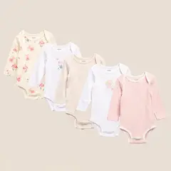 YAMP - Body Bebé Niña Pack X5 Algodón