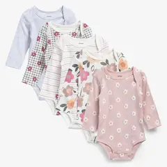 YAMP - Body Bebé Niña Pack X5 Algodón