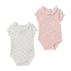 YAMP - Body Bebé Niña Pack X2 Algodón