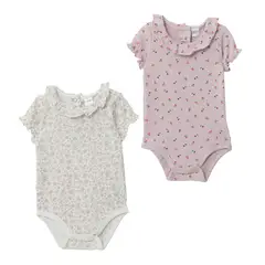 YAMP - Body Bebé Niña Pack X2 Algodón