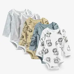 YAMP - Body Bebé Niño Pack X5 Algodón