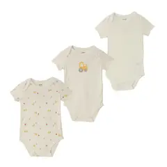 YAMP - Body Bebé Niño Pack X3 Algodón