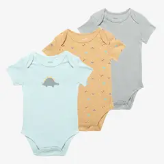 YAMP - Body Bebé Niño Pack X3 Algodón