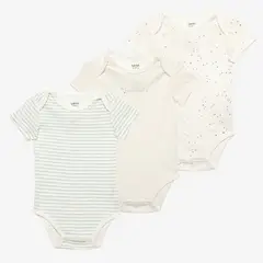 YAMP - Body Bebé Niño Pack X3 Algodón