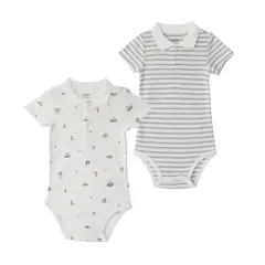 YAMP - Body Bebé Niño Pack X2 Algodón